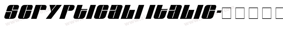 Scrypticali Italic字体转换